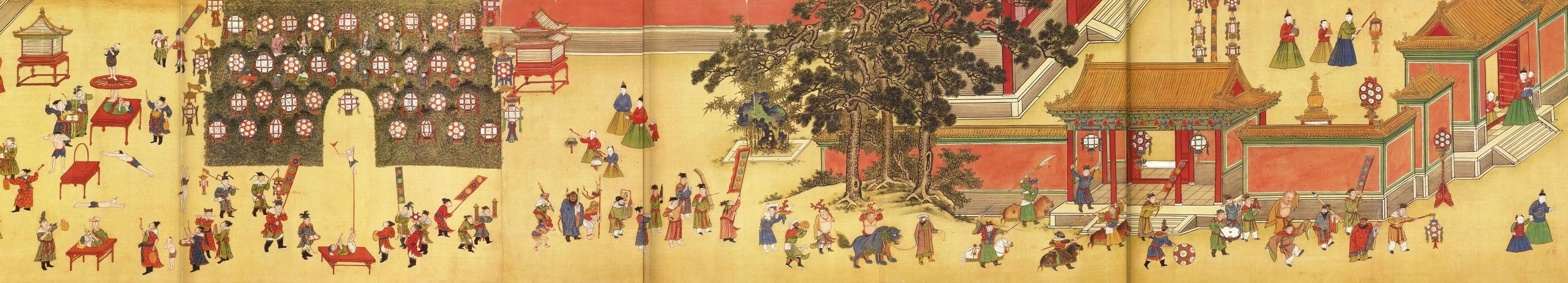 Minh Hiến Tông thưởng đèn Nguyên Tiêu, cảnh núi đèn